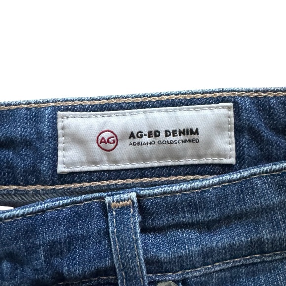 AG Hailey Ex-Boyfriend Roll Up Distressed Denim Shorts 31 - Picture 4 of 11